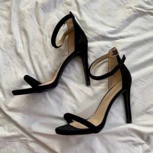 Open Toe Block Heel Peep Toes with Bows